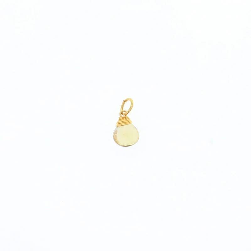 Briolette Stones: Sterling Silver / Clear Quartz