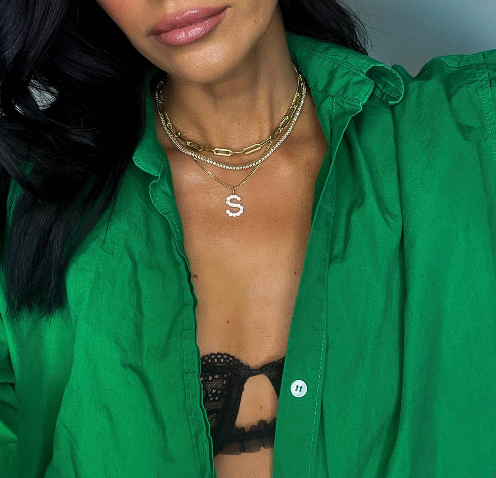 Standout Initial Charms: Gold / H