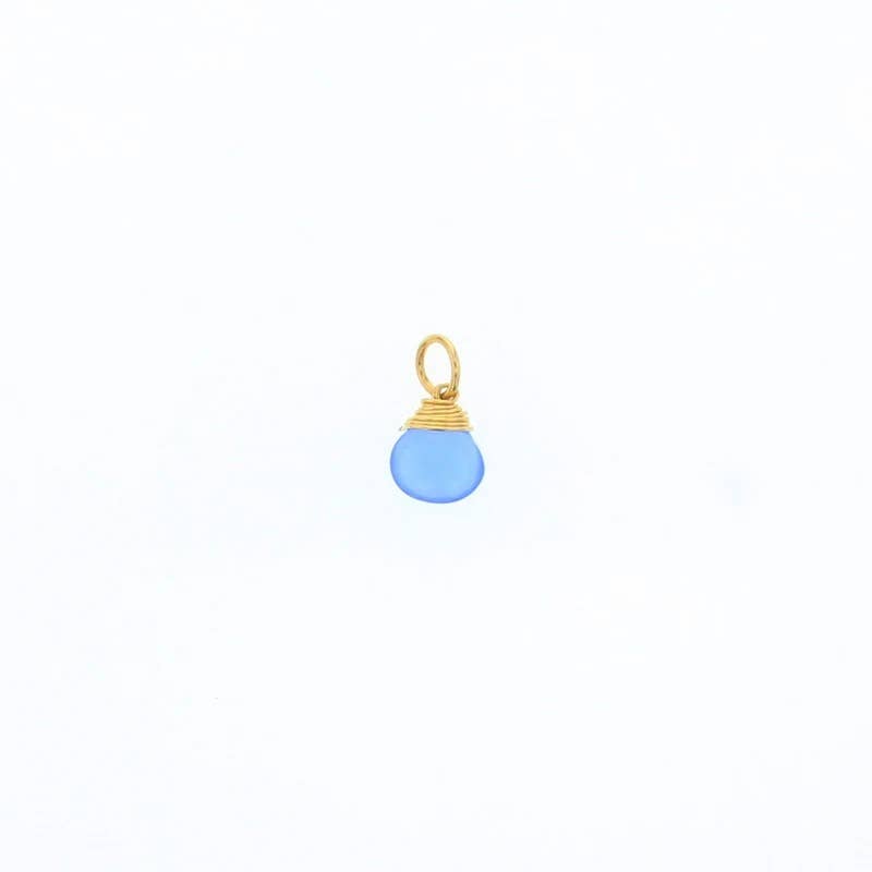 Briolette Stones: Sterling Silver / Clear Quartz