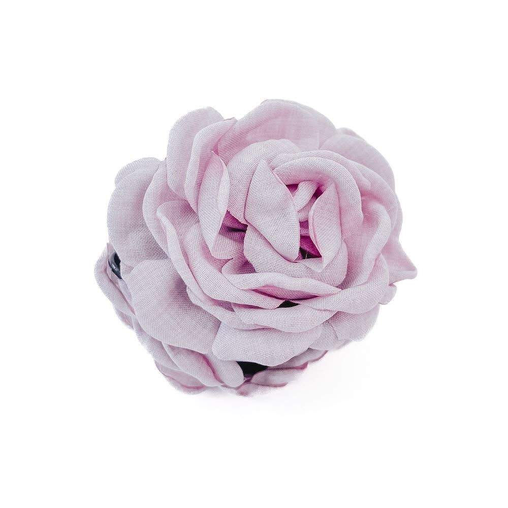 Blooming Rose Hair Claw Clip: Black
