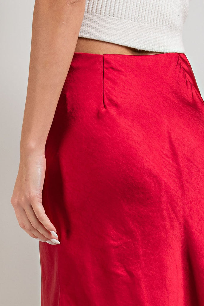 Satin Mini Skirt