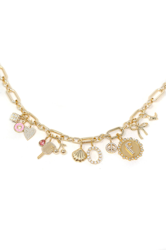 Collectors Charm Necklace: Gold