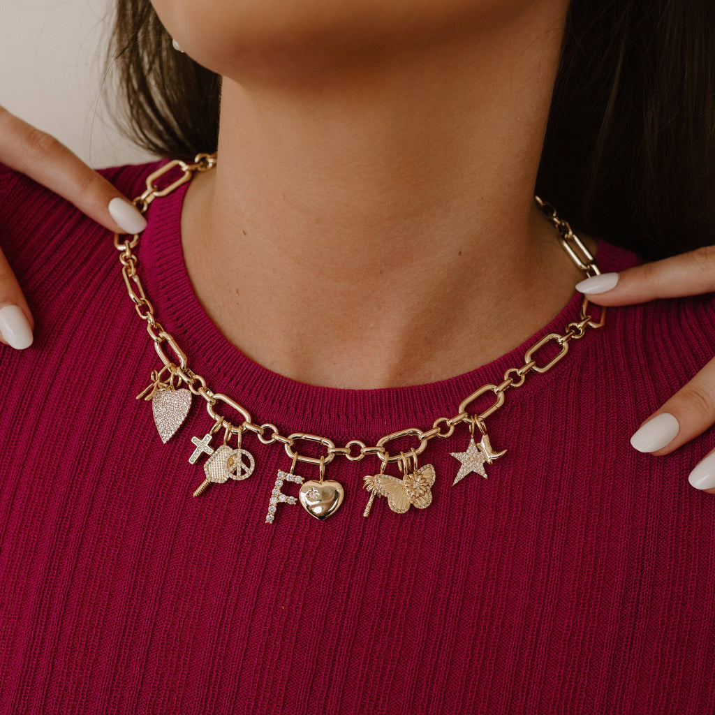 Collectors Charm Necklace: Gold