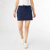 Norah Skort with Zipper Pocket: White / XXL