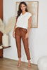 V-NECK SLEEVELESS RIB SWEATER VEST: White / SMALL/Medium