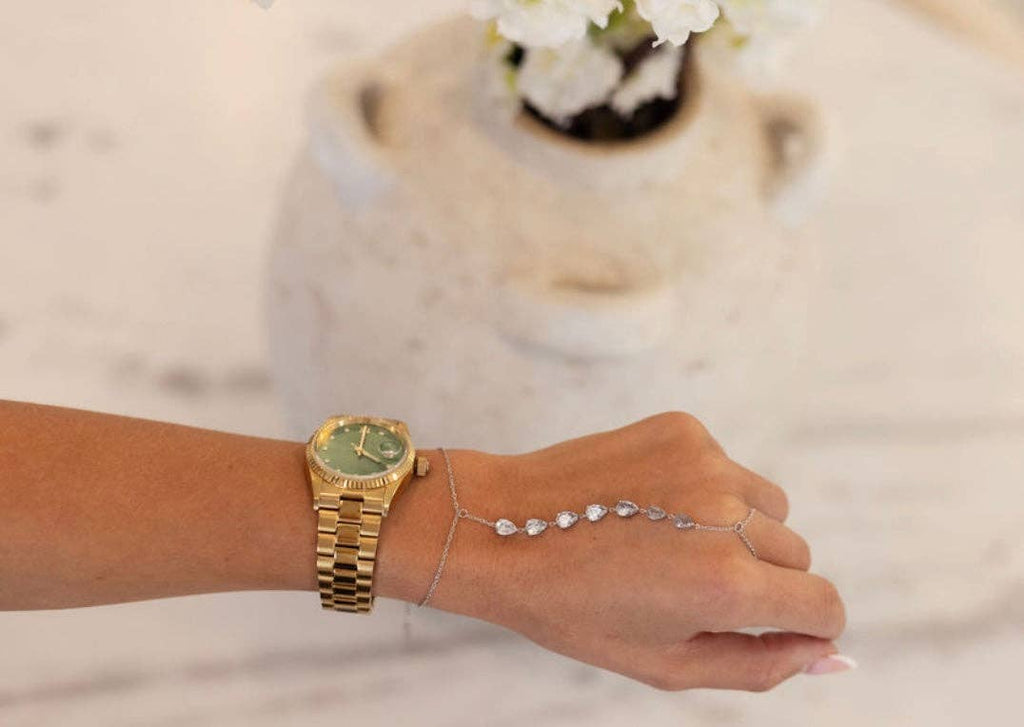 BLING HAND CHAIN: SILVER