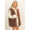 Fuzzy Sweater Vest: BROWN