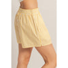 Striped Elastic Waist Boxer Shorts