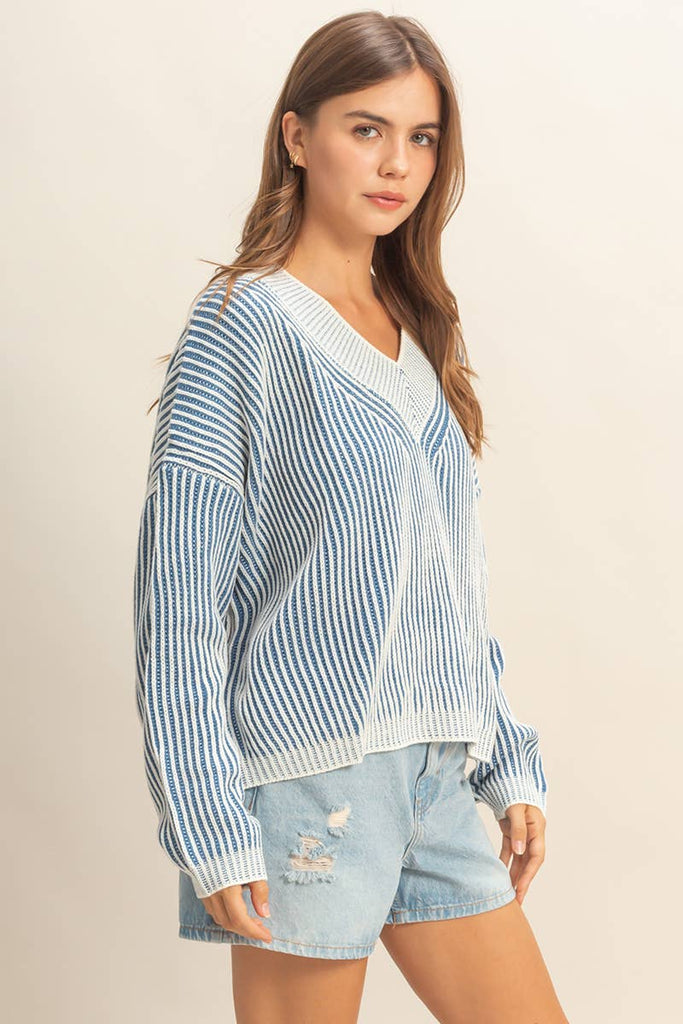 Striped Casual Sweater