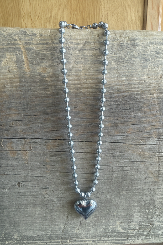 Small Bubble Heart Necklace