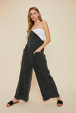 ER1041-A TOP-RATED EFFORTLESS MINERAL-WASHED GAUZE OVERALL: L / CHERRY RED