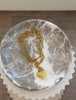 WRAP AROUND XL HEART NECKLACE: GOLD