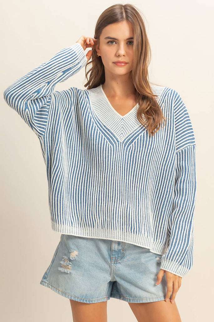 Striped Casual Sweater