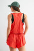 Snapflair Cropped Tank: BLUSHED BRICK
