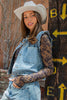 Denim Ruffle Stitch Vest