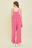 ER1041-A TOP-RATED EFFORTLESS MINERAL-WASHED GAUZE OVERALL: M / CHERRY RED