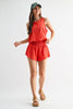 Snapflair Cropped Tank: BLUSHED BRICK