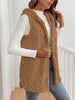 Hooded Fleece Vest: Black / S