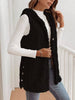 Hooded Fleece Vest: Black / S