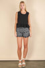 Side Tie Detail Ruffled Top: TOMATO