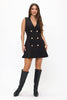 Executive Blazer Dress: Black