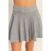 Turtleneck Top And Pleated Skirt Set