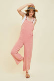 ER1041-A TOP-RATED EFFORTLESS MINERAL-WASHED GAUZE OVERALL: M / CHERRY RED