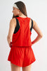 Snapflair Cropped Tank: BLUSHED BRICK