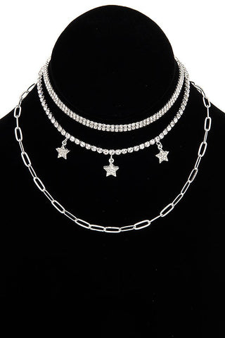 Dark Grey Chain with Star Pendant