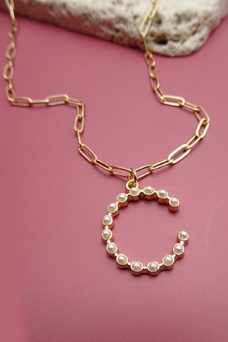 Gold Chain Lariat Necklace