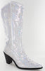 Helen's Heart Silver Sequins Cowboy Boots