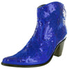 Helen's Heart Short Royal Blue Sequins Cowboy Boots