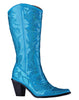Helen's Heart Turquoise Sequins Cowboy Boots - Inside View